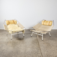 A Pair Of PP225 Flag Halyard Chairs By Hans J. Wegner For PP Mobler