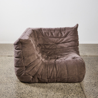 A Michael Ducaroy Togo Corner Seat For Ligne Roset In Taupe Alcantara