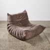 A Michael Ducaroy Togo Fireside Chair For Ligne Roset In Taupe Alcantara - 2