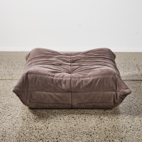 A Michael Ducaroy Togo Ottoman For Ligne Roset In Taupe Alcantara