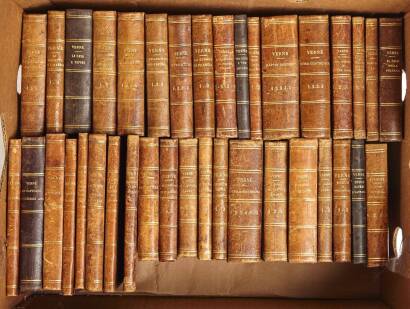 A Collection of 19th Century Jules Verne Novels C. 1880