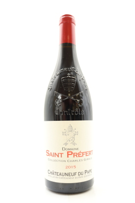 (1) 2015 Domaine Saint Prefert Chateauneuf-du-Pape Collection Charles Giraud, Rhone [RP97] [WS99]