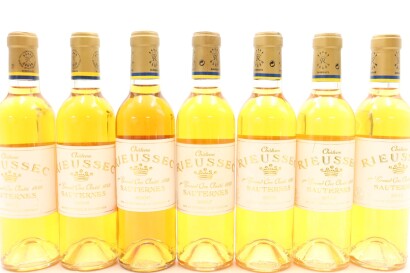 (1) 2004-2007,2009-2011 Chateau Rieussec Vertical Collection, Sauternes, 375ml, 7 Bottles Sold as One Lot