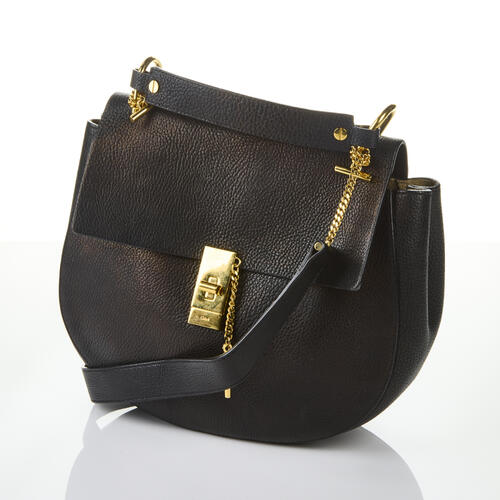 Chloe Drew Black Leather Bag