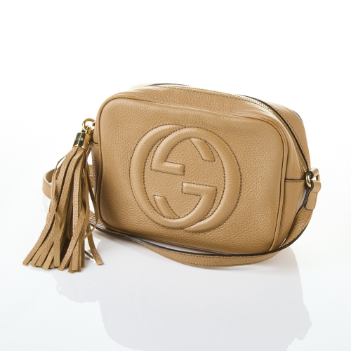 Gucci Soho Beige Leather Disco Bag