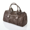 Bottega Veneta Brown Intrecciato Boston Bag