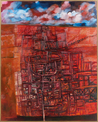 ROBERT ELLIS City in a Red Landscape