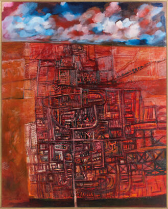 ROBERT ELLIS City in a Red Landscape