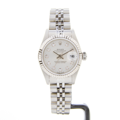 Stainless Steel / 18ct White Gold, 26mm Rolex Oyster Perpetual Datejust Wristwatch