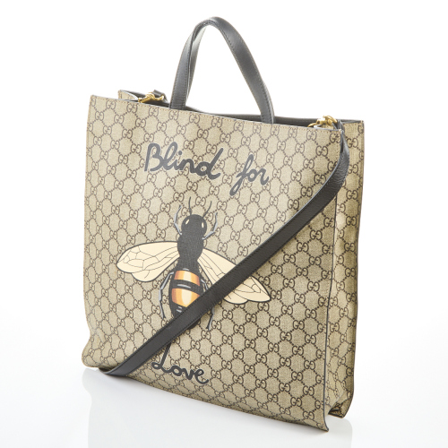 Gucci GG Supreme Bee Tote Bag