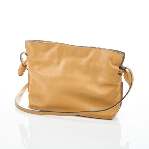 Loewe Flamenco Tan Knot Clutch Bag