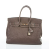 Hermès Fjord Leather Ébène Birkin, Size 35 - 2