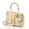 Christian Dior Be Dior Beige Gold Python Bag with Box