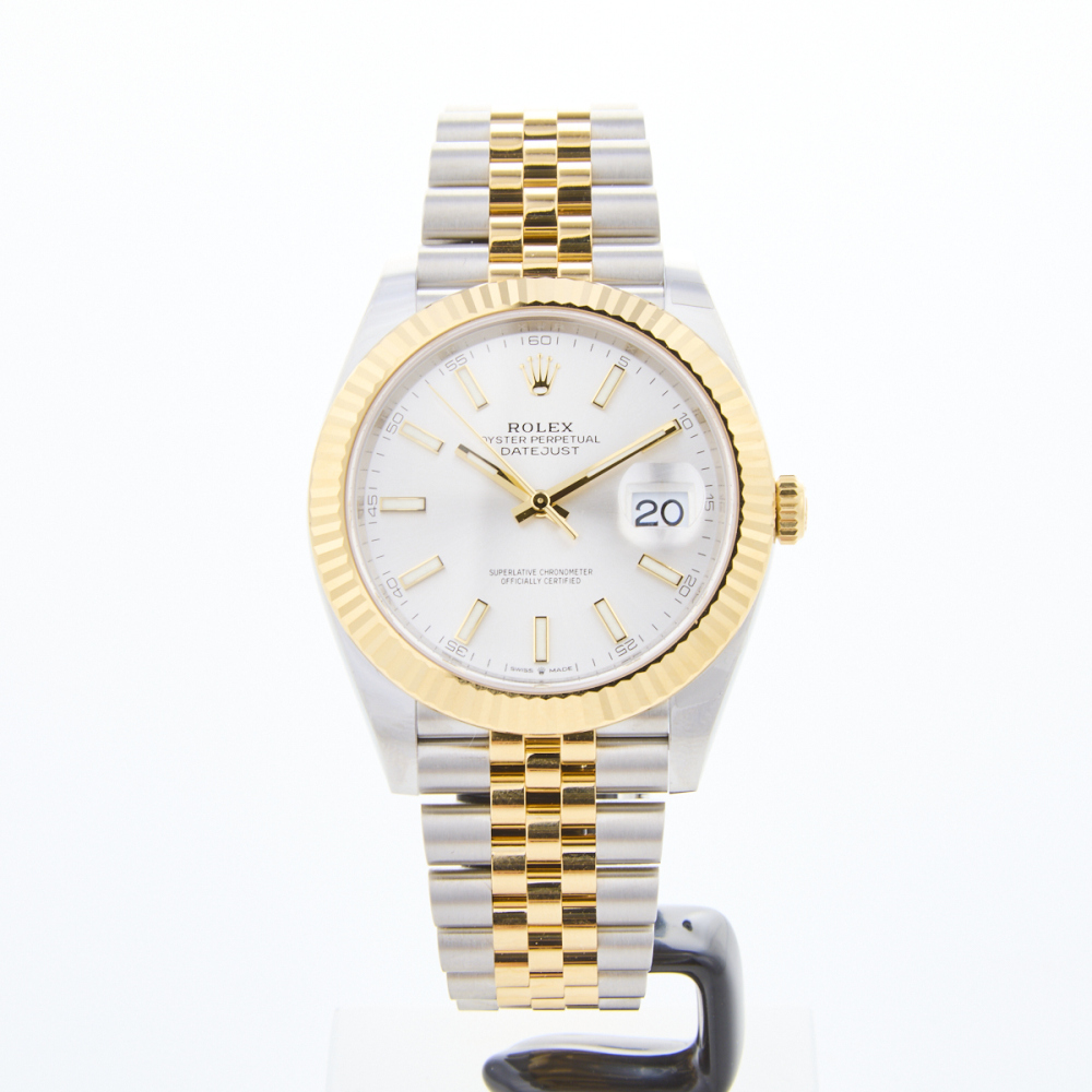 Stainless Steel 18ct Yellow Gold 41mm Rolex Oyster Perpetual Automatic Wristwatch Near new