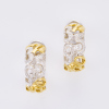 Franck Muller, 18ct Yellow / White Gold, Talisman .15ct Diamond Clip on Earrings