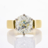 18ct Yellow Gold, Important 4.21ct Old Mine Cut Diamond Ring