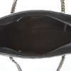 Yves Saint Laurent Monogram Chevron Black Leather Tote - 3