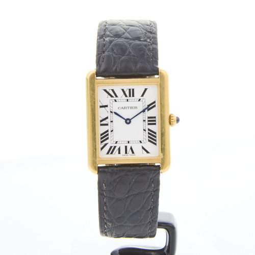 18ct Yellow Gold, 27.5mm Cartier Tank Solo Quartz Wristwatch