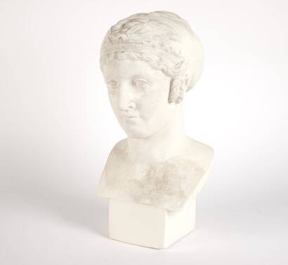 A Cast Plaster Classical Bust