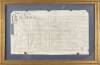 A Framed Georgian Legal Indenture Document
