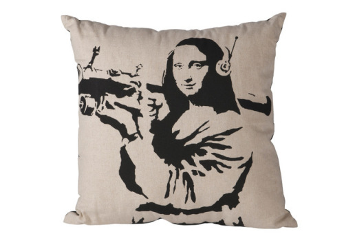 BANKSY X MEDICOM X SYNC Cushion Mona Launcher