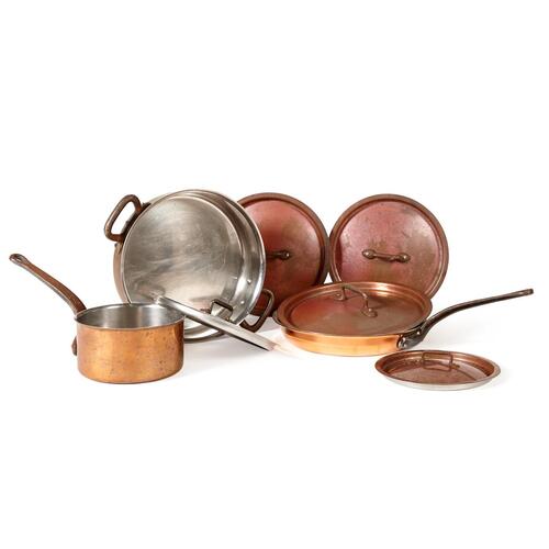 A Suite of Copper Cookware 