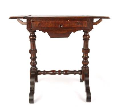 An Italian Work Table with Fold Down Top