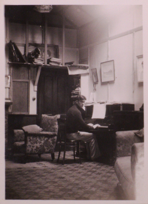 ATTR. LAWRENCE BAIGENT untitled (Leo Bensemann at Piano in Cambridge Terrace flat)