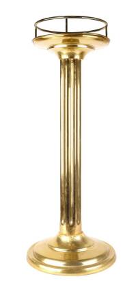 A Brass Column Stand Base