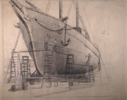 JOHN WEEKS untitled (Shipyard)