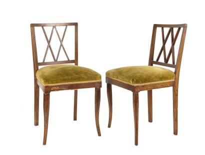 A Set of Six Beechwood Dining Chairs