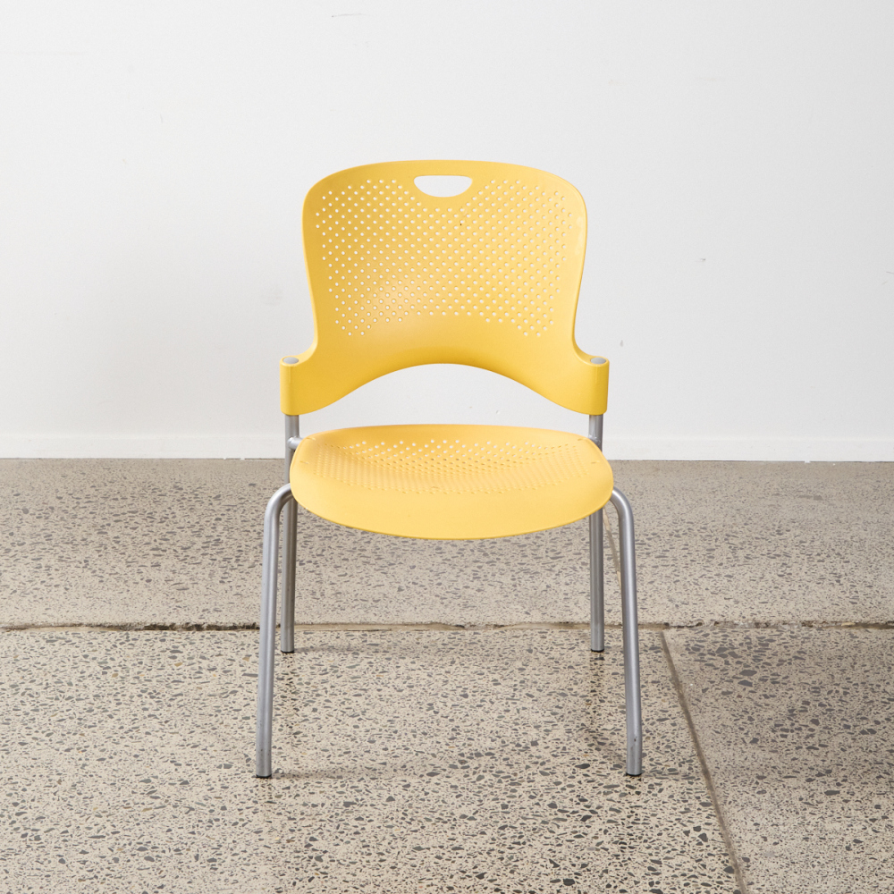 A Herman Miller Yellow 'Caper' Stacking Chair