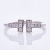 18ct White Gold, Tiffany and Co, Tiffany T Diamond set Ring