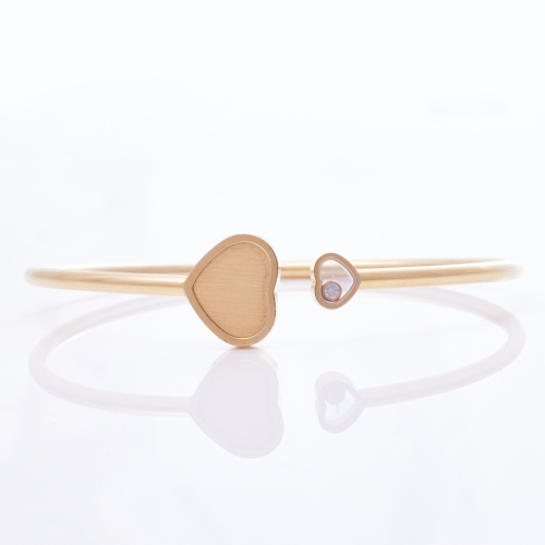 Chopard, 18ct Rose Gold, Limited Edition James Bond 007 Happy Hearts - Golden Hearts Cuff Bracelet with Box