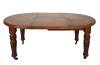 A Late-Victorian Crank Action Oval Extension Dining Table in Oak