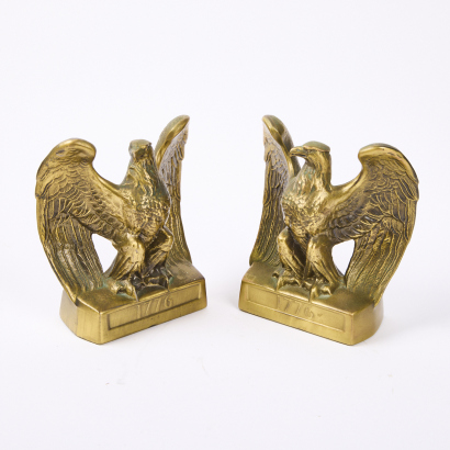 A Pair of Brass Eagle Bookends