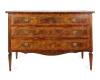 An Italian Commode of Three Drawers in Walnut