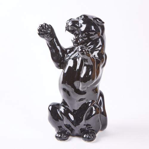 A Mid-Century Ceramic Black Panther