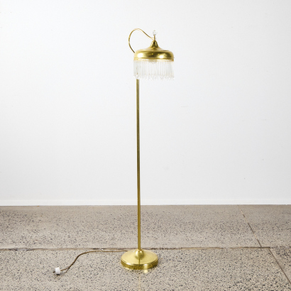 A Vintage Floor Lamp in Brass