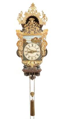 A Late-18th Century Dutch Stooljes Wall Clock