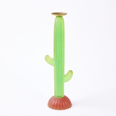 A Catus Candle Stick Holder