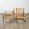 A Pair Of Mid-Century Charpoy Armchairs Afghanistan - 2