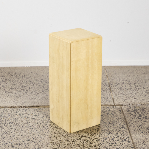 A Travertine Plinth