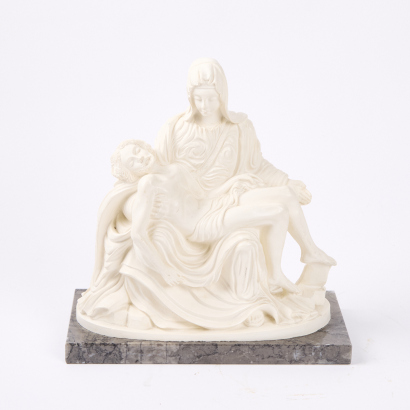 A Marble Pieta Sculpture By A Giannetti