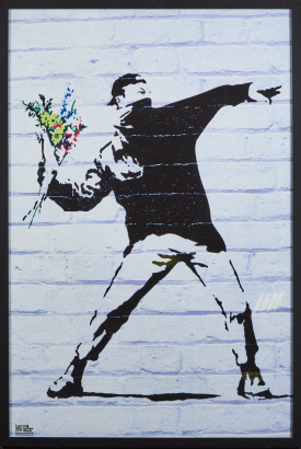 AFTER BANSKY Rage, Flower Thrower