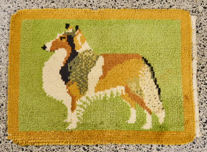 A Vintage Hand Latched Lassie Rug