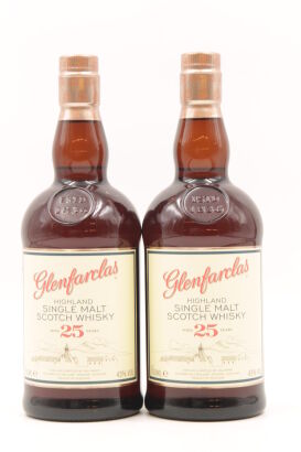 (2) Glenfarclas 25 year old Single Malt Scotch Whisky