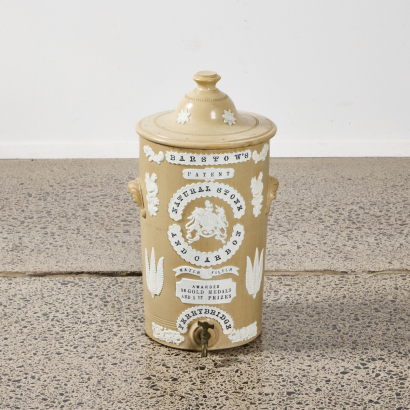 A Large Antique Barstows Stoneware Water Filter