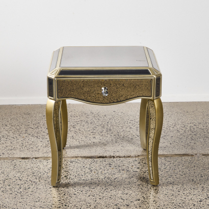 A Single Louis Style Mirror Bedside Table