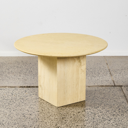 A Travertine Coffee Table